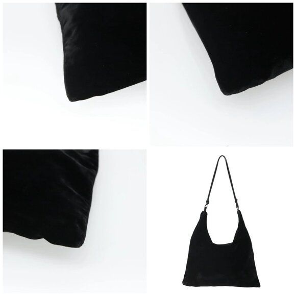 PRADA Shoulder Bag Velor Black - Picture 8 of 14